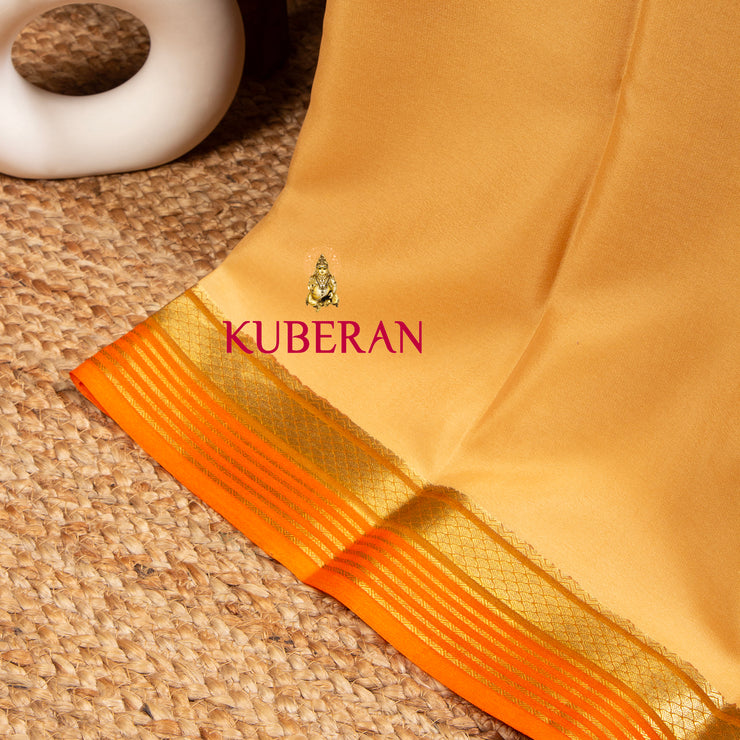 Kuberan Arylide Yellow Mysore Silk Saree