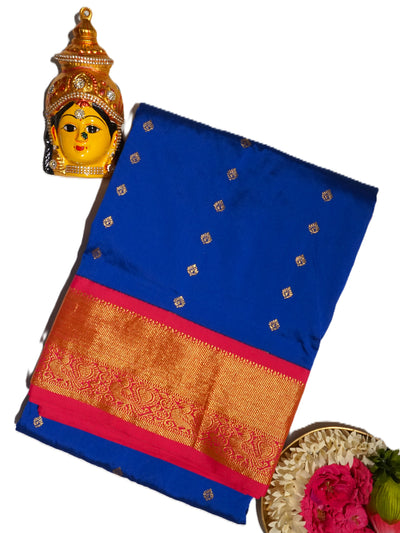 KUBERAN BLUE 9 YARD SAREE