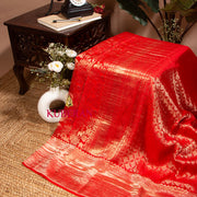 Kuberan Ruby Red Mysore Silk Saree