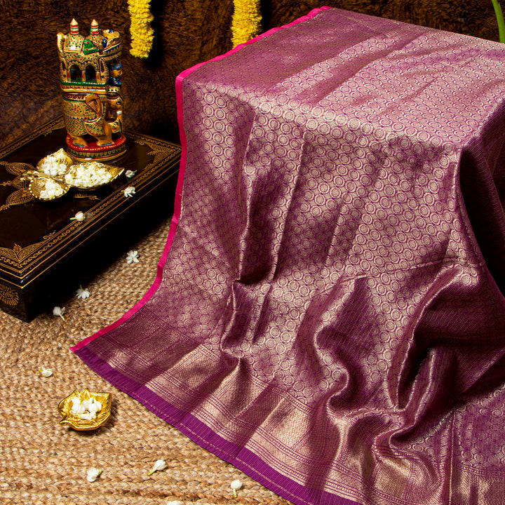 Kuberan Baby Pink Kora Saree