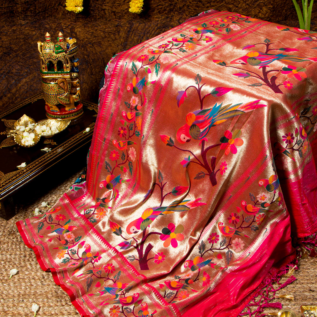 Kuberan Black Paithani Patola Saree