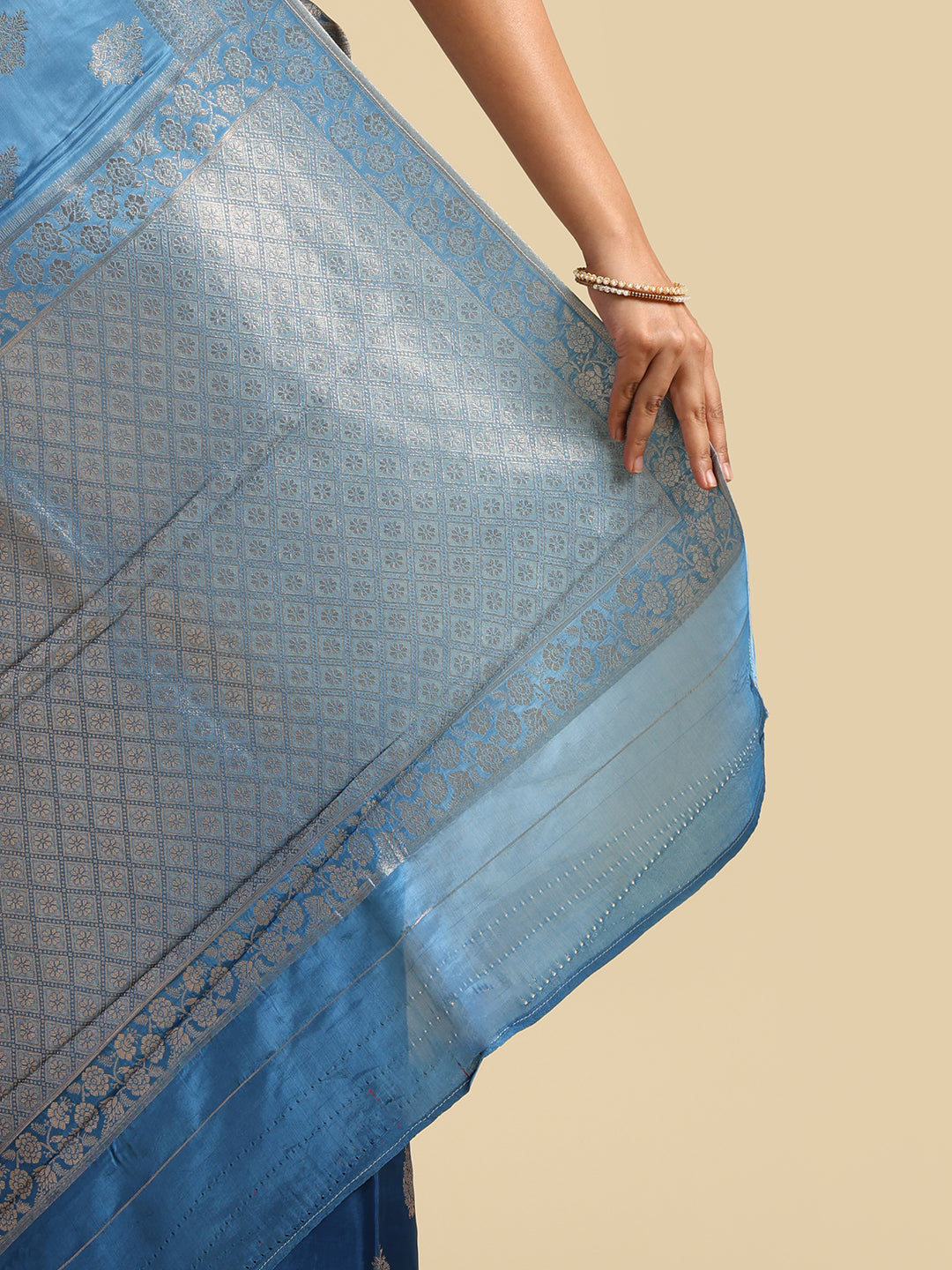 Kuberan blue Banarasi Saree
