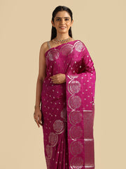 Kuberan pink Banarasi Saree