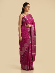 Kuberan pink Banarasi Saree