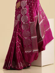 Kuberan pink Banarasi Saree