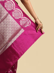 Kuberan pink Banarasi Saree