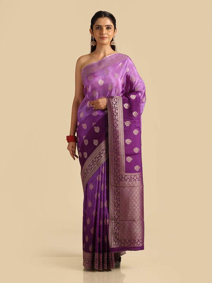 Kuberan Purple Banarasi Saree