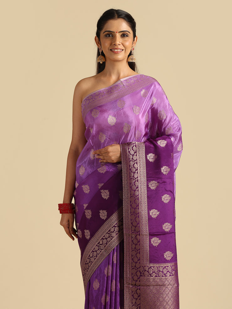 Kuberan Purple Banarasi Saree