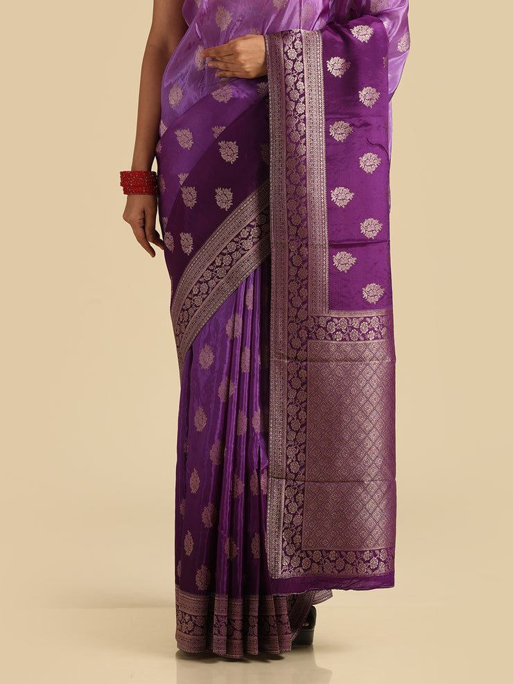 Kuberan Purple Banarasi Saree