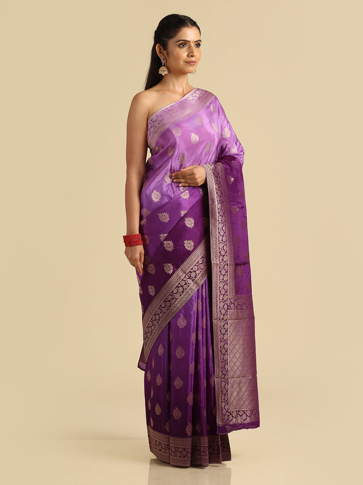 Kuberan Purple Banarasi Saree