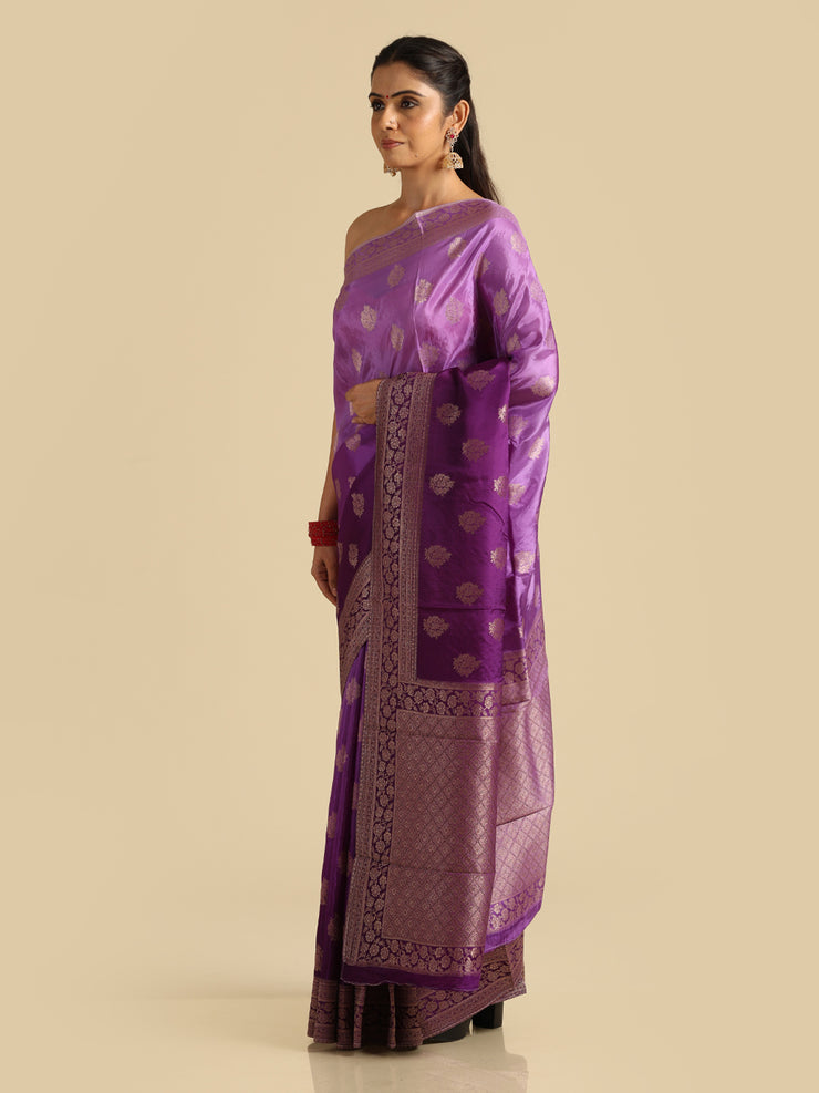 Kuberan Purple Banarasi Saree