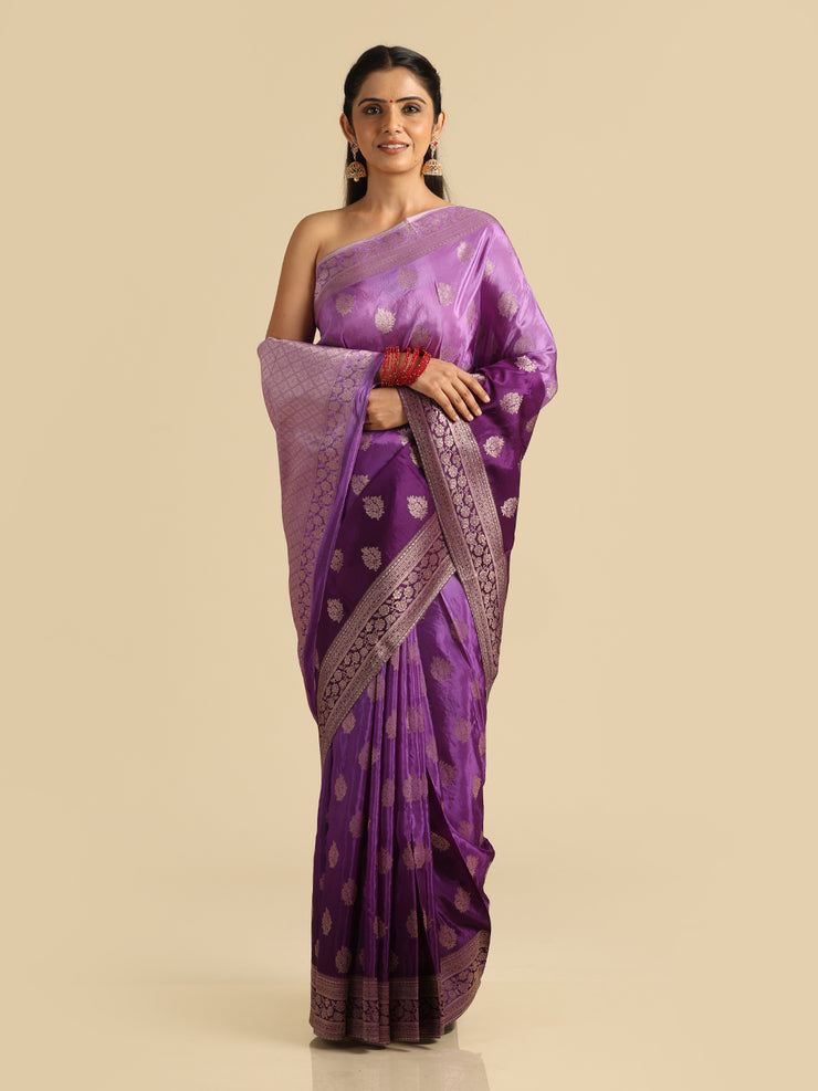Kuberan Purple Banarasi Saree