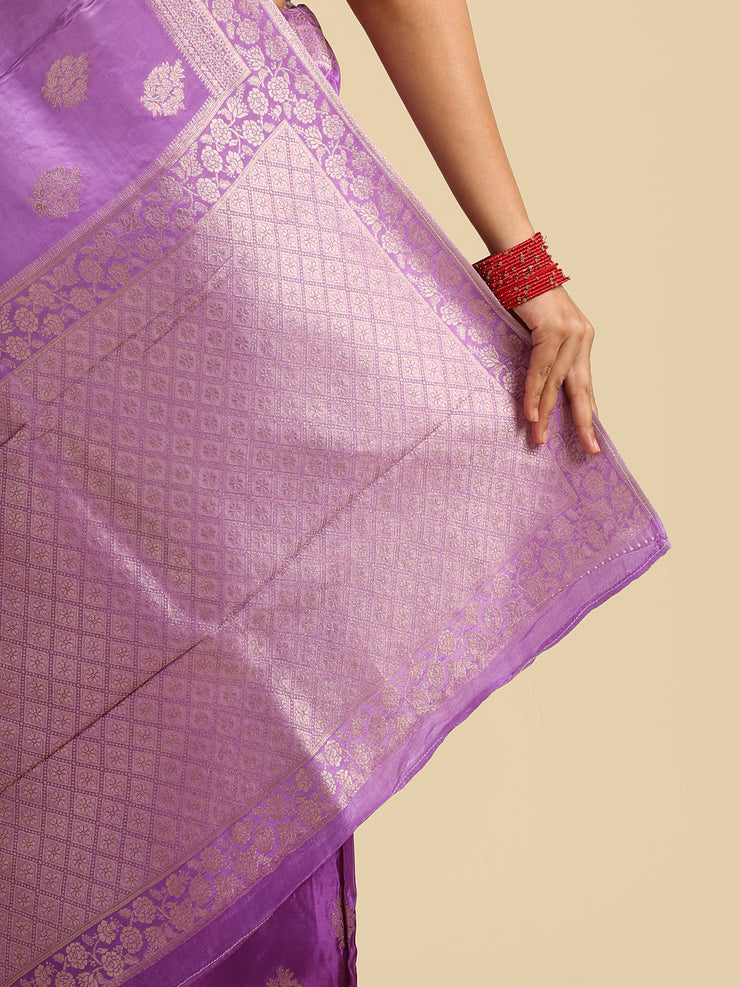 Kuberan Purple Banarasi Saree