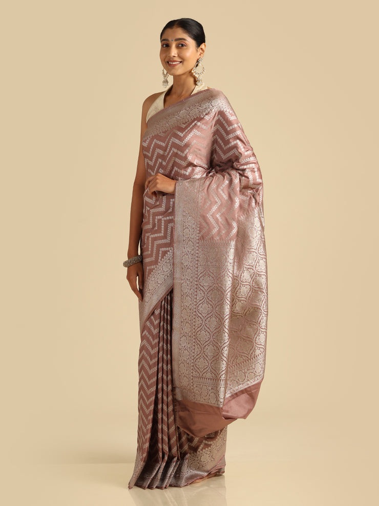 Kuberan lavander Banarasi Saree