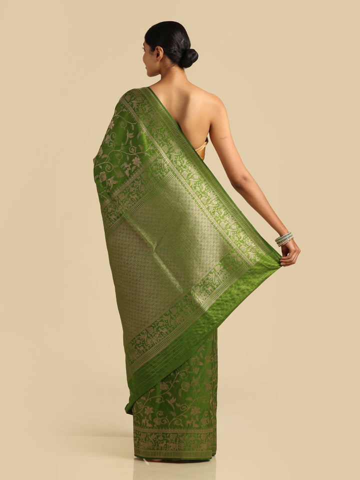 Kuberan Green Banarasi Saree