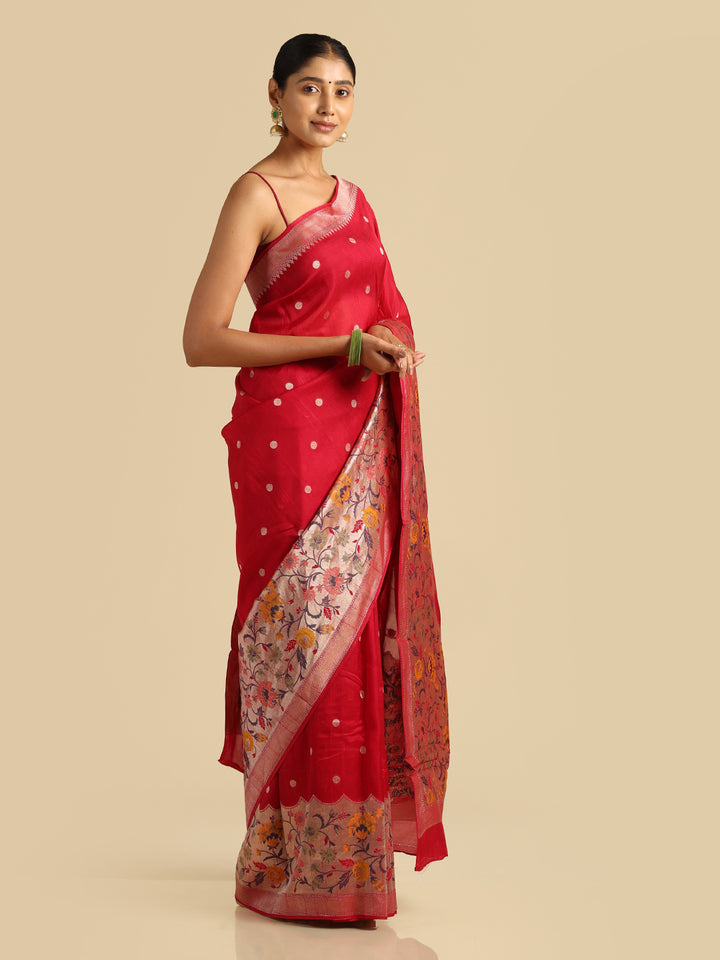 Kuberan red Banarasi Saree