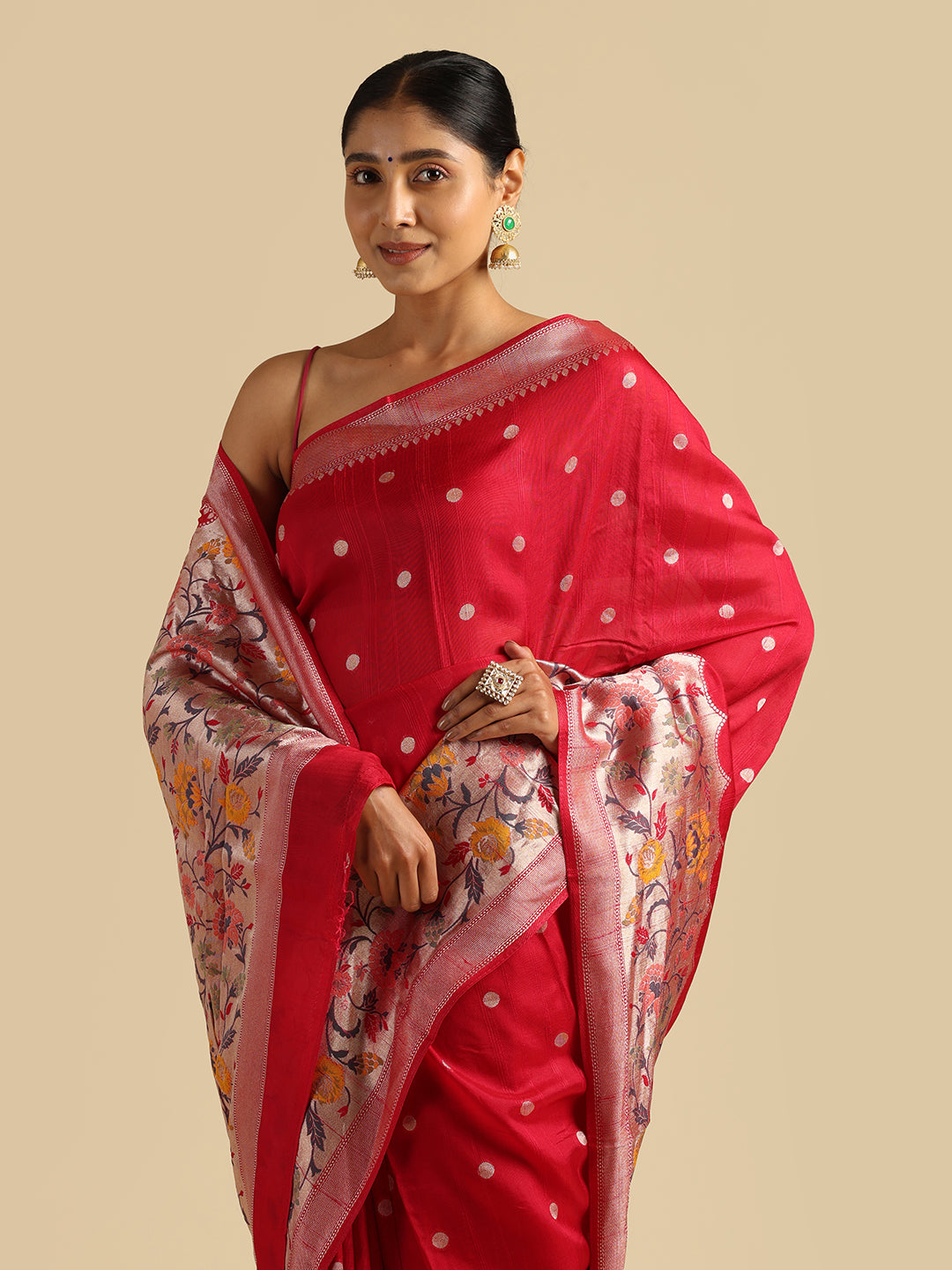 Kuberan red Banarasi Saree