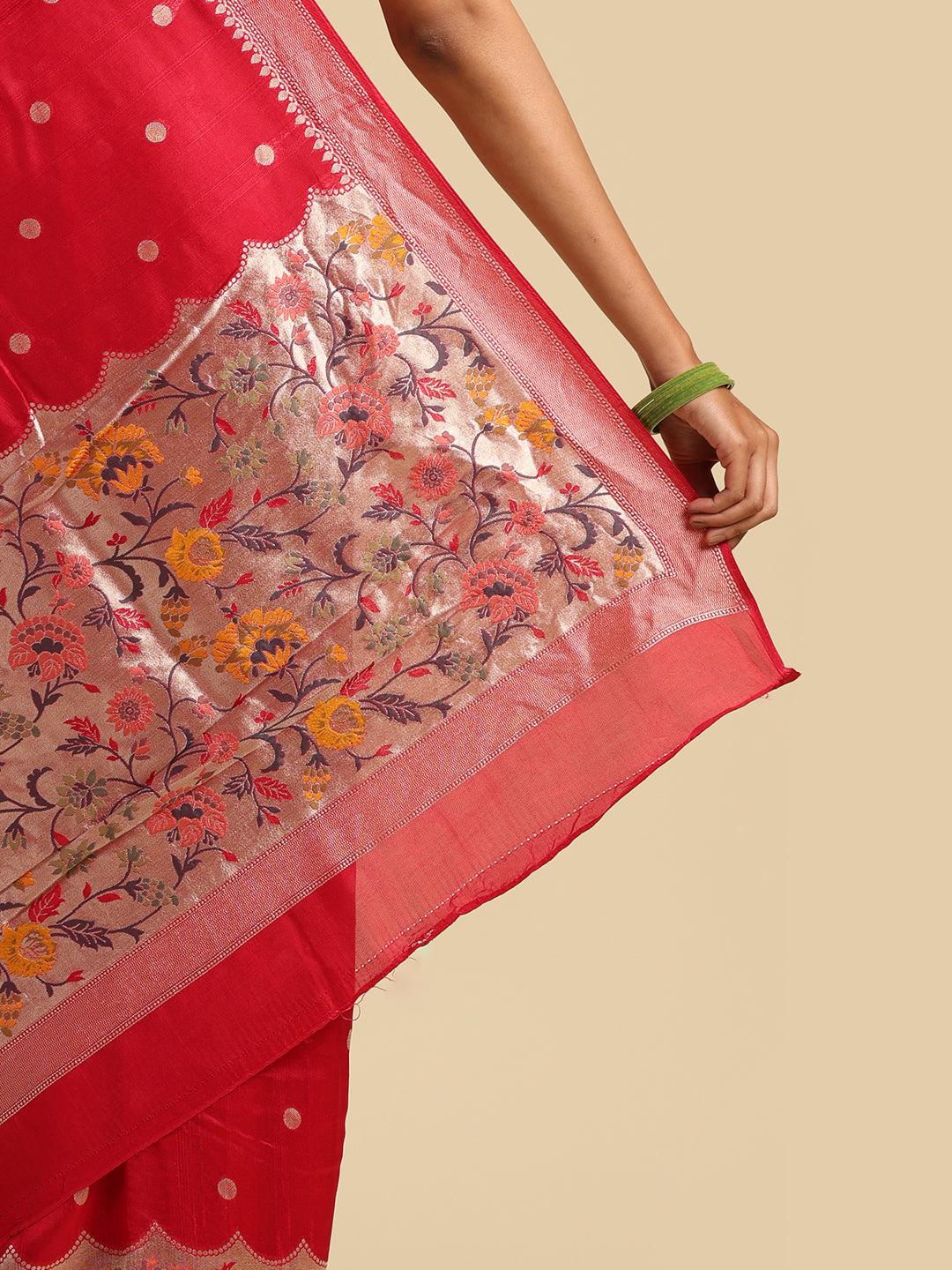 Kuberan red Banarasi Saree