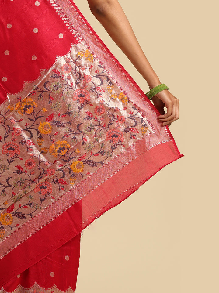 Kuberan red Banarasi Saree