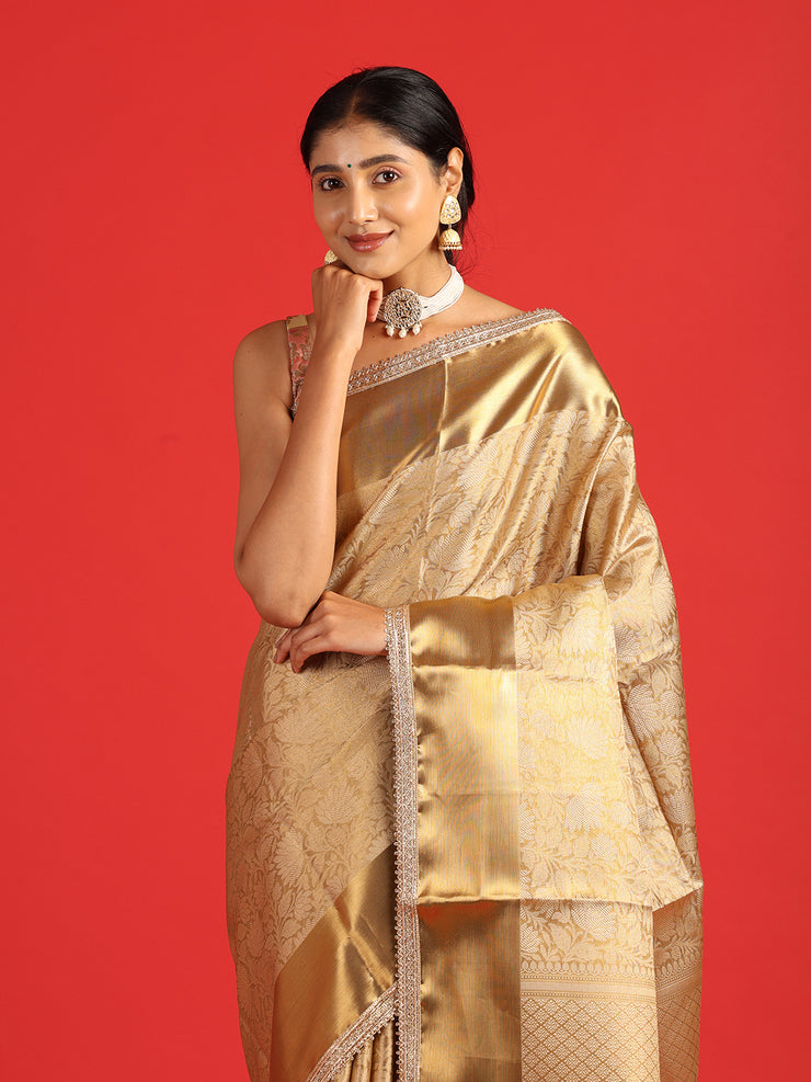 Kuberan  gold tissue saree