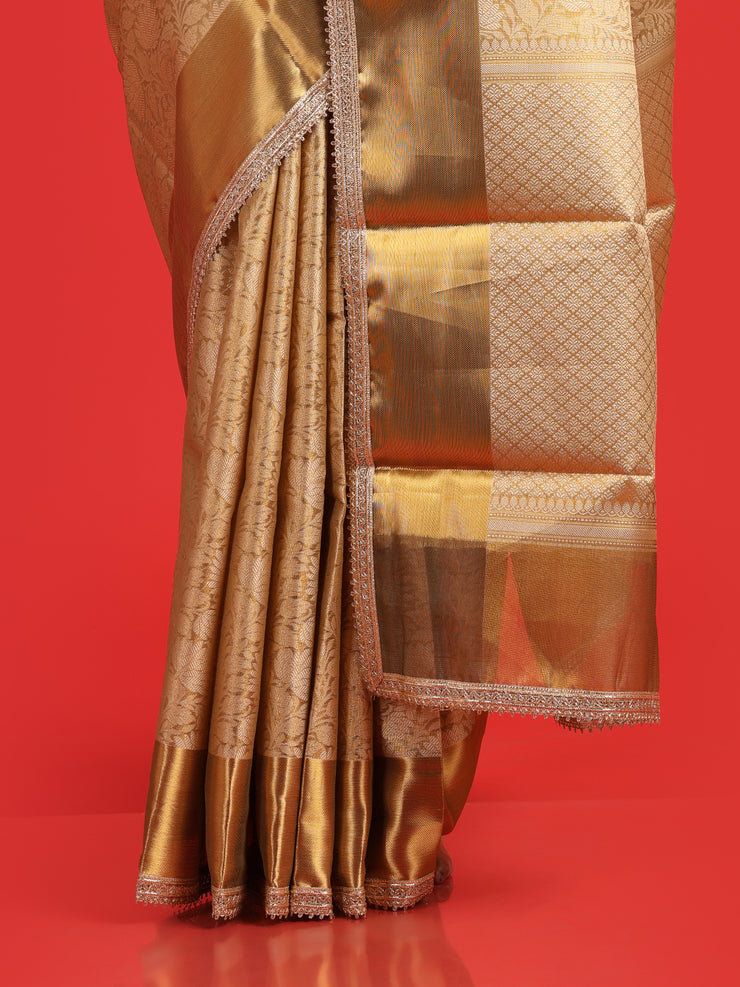 Kuberan  gold tissue saree