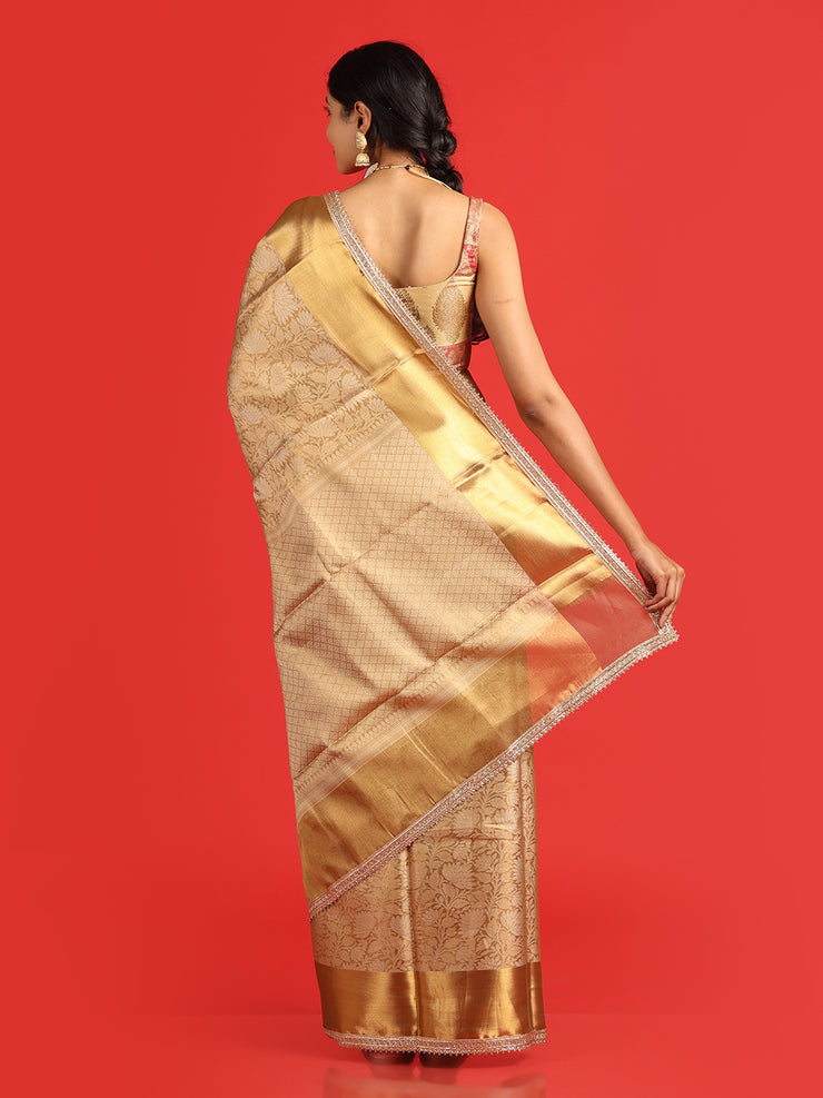 Kuberan  gold tissue saree