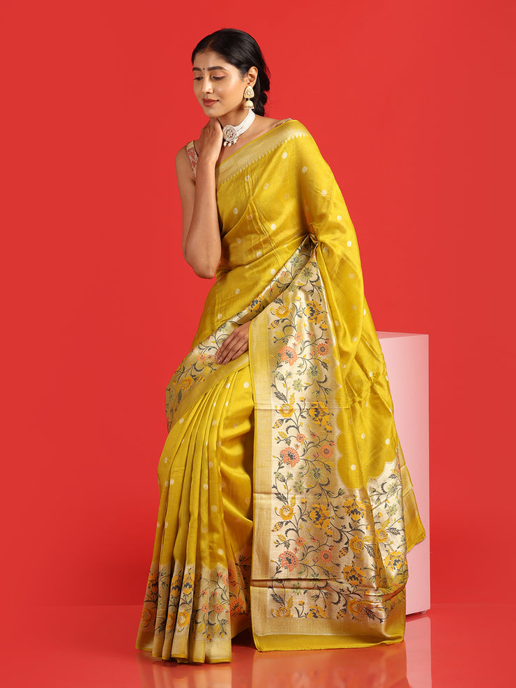 Kuberan yellowBanarasi Saree