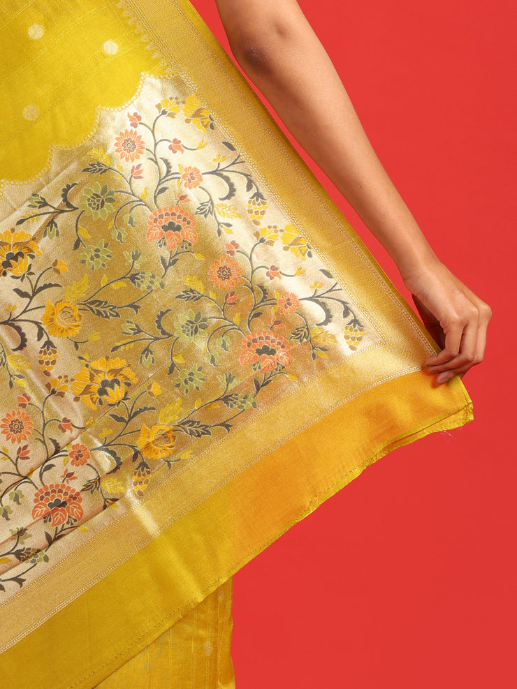 Kuberan yellowBanarasi Saree