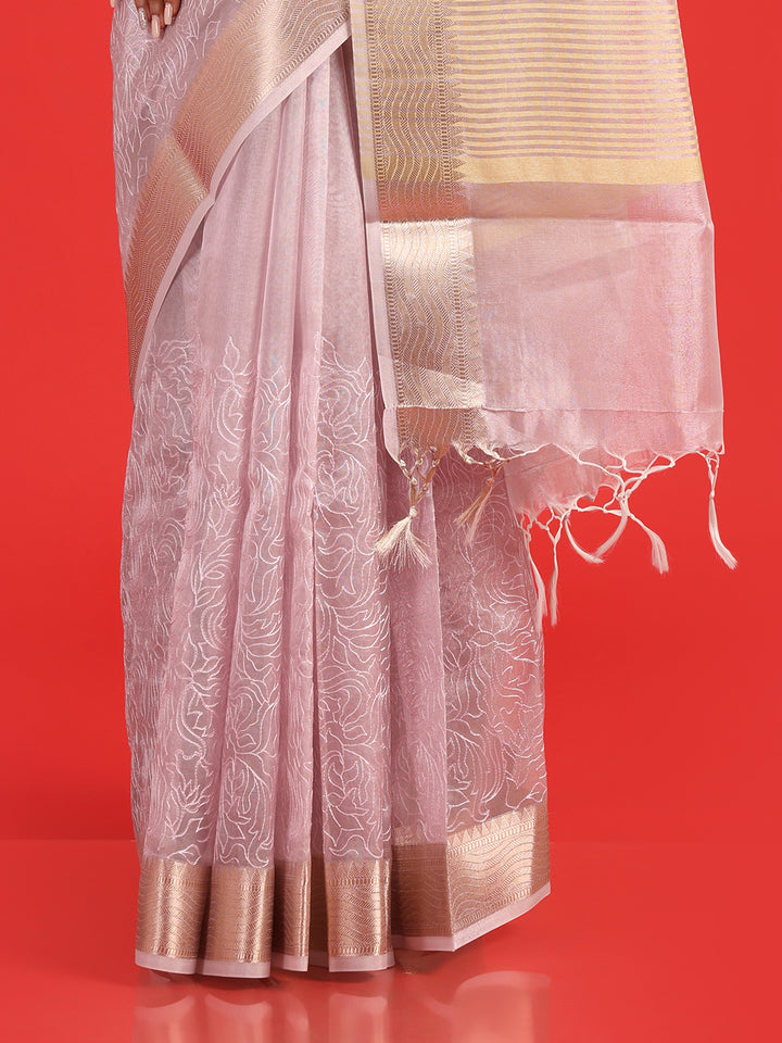 Kuberan lavander fancy Banarasi Saree