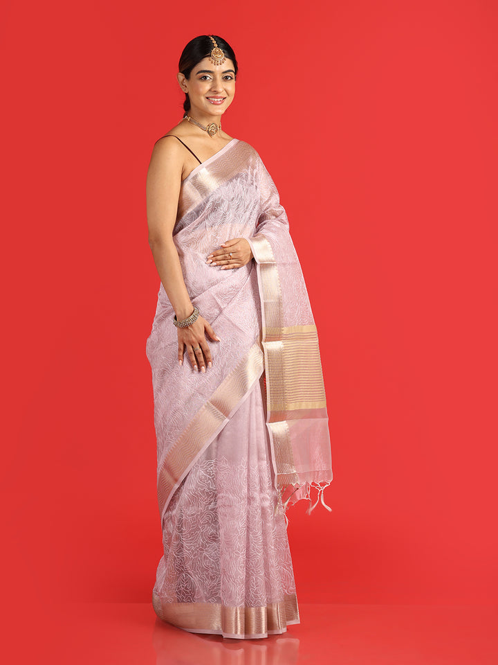 Kuberan lavander fancy Banarasi Saree
