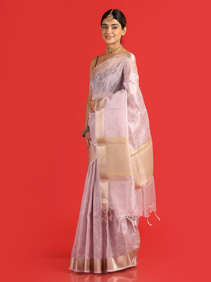 Kuberan lavander fancy Banarasi Saree