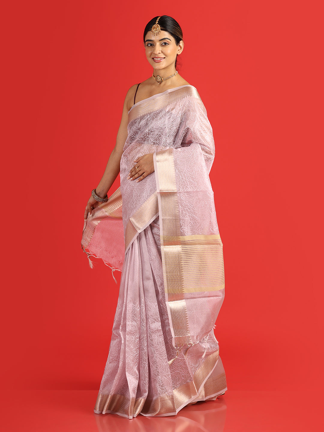 Kuberan lavander fancy Banarasi Saree