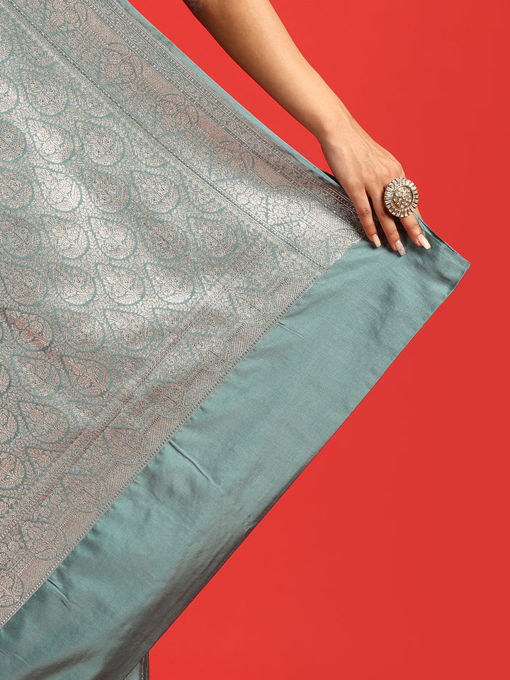 Kuberan sea green Banarasi Saree