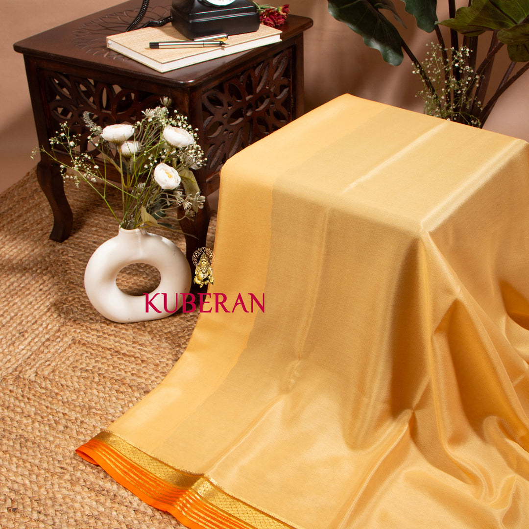 Kuberan Arylide Yellow Mysore Silk Saree