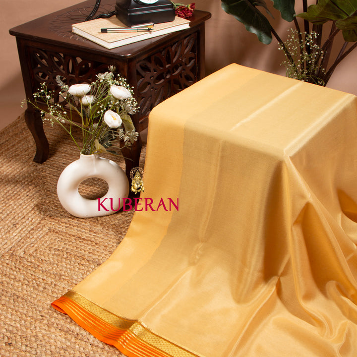 Kuberan Arylide Yellow Mysore Silk Saree