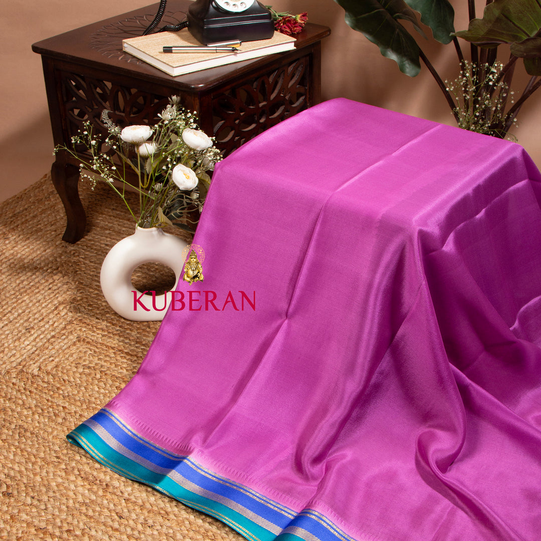 Kuberan Royal Fuchsia Mysore Silk Saree