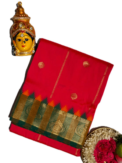 KUBERAN DARK PINK 9 YARD SAREE