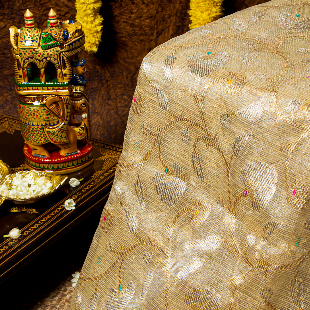 Kuberan Gold Kora Saree
