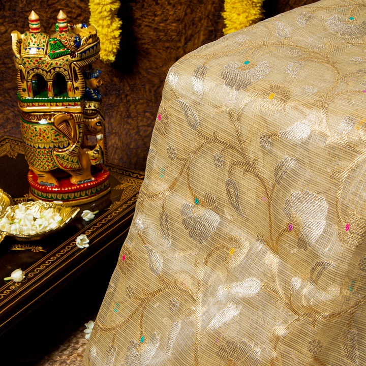 Kuberan Gold Kora Saree