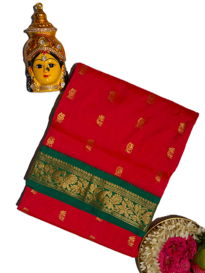 KUBERAN DARK PINK 9 YARD SAREE
