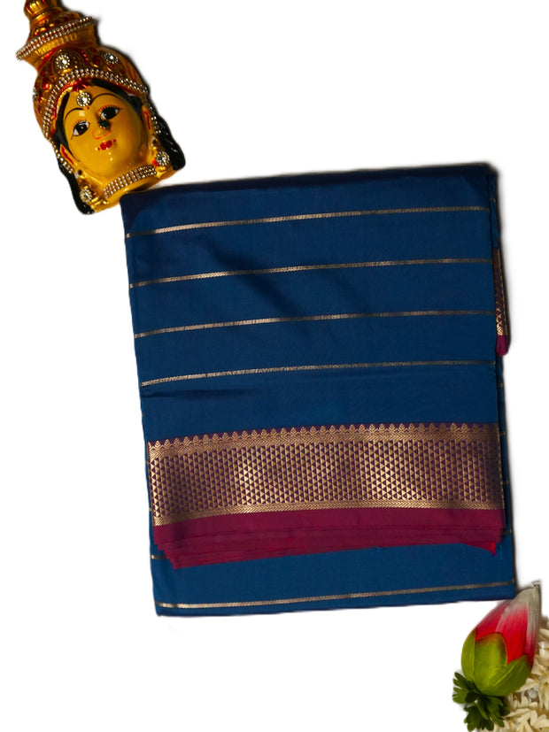 KUBERAN BLUE 9 YARD SAREE