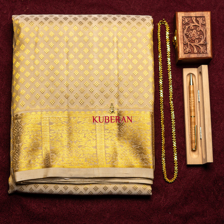 Kuberan GOLD Pure Silk Dhoti