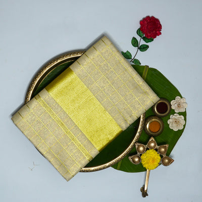 Kuberan gold Kerala Kasavu Saree