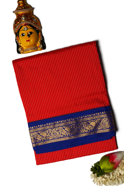 KUBERAN RED 9 YARD SAREE