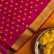 Kuberan Ruby With Golden Border Mysore Silk Saree