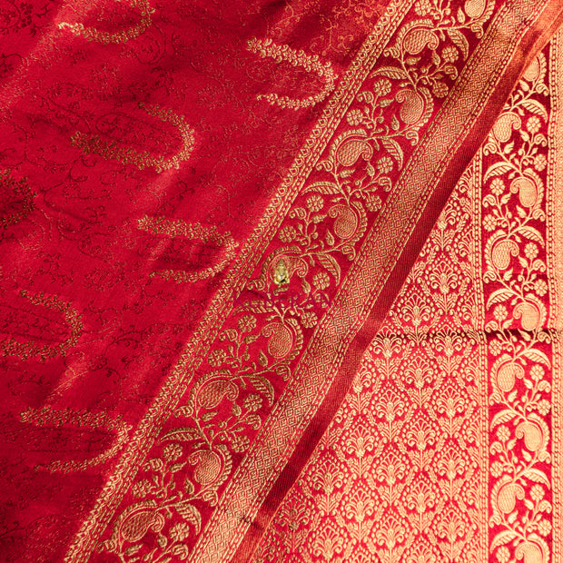 kuberan maroon with golden border mysore silk saree