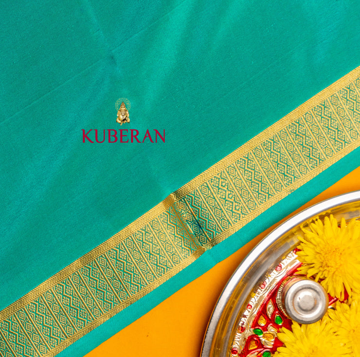 Kuberan Royal Blue with Blue border mysore silk saree