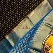 kuberan black with blue mysore silk saree