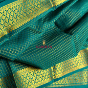 kuberan blue with gold mysore silk saree