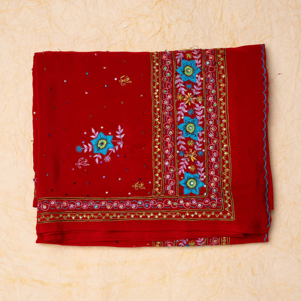 Kuberan red Saree